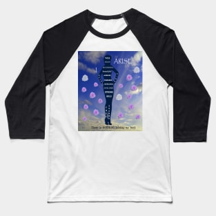 I Arise with Freedom in Blue Skies and Bloom like Flowers Baseball T-Shirt